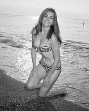 French Actress CLAUDINE AUGER Bikini Pin up Picture Poster Photo 8.5x11 picture