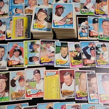 1965 Topps Baseball Lot - 252 Different Cards - Great start to your set picture