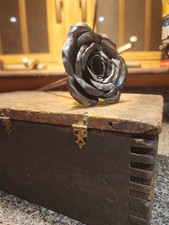 Hand Crafted Welded, Metal Forever Rose 🌹 picture