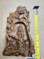 Antique Chinese Carved Burlwood Statue #3 picture