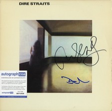 Dire Straits Self Titled SIGNED Vinyl Record ACOA, David Knopfler John Illsley picture