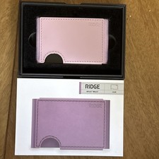 Ridge Biflex Leather Wallet - Lilac (Rare Color) - RFID - Minimalist Slim - BNIB picture