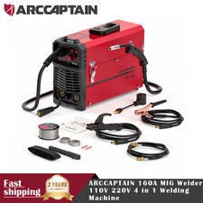 ARCCAPTAIN 160A MIG Welder 110V 220V 4 in 1 Welding Machine Gas MIG Gasless MIG picture