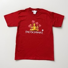 VTG FAO Schwarz Fifth Avenue NYC T-Shirt Youth L Toy Store New York Y2K Souvenir picture