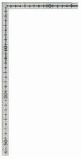 Shinwa Sokutei 12130 Small Curved Scale Stainless Steel Groove 30x15 cm Ruler picture