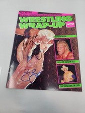 WCW Magazine Wrestling Wrap-Up Vol 2. No 11 1990 Signed By Ric Flair Lex Luger picture
