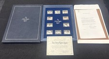 Franklin Mint Bill of Rights Sterling Silver Ingots (10) 5,300 Grains picture