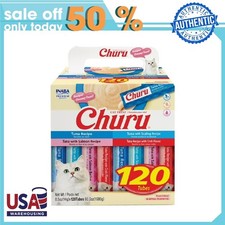 INABA Churu Cat Treats, Lickable, Squeezable Creamy Purée with Vitamin E, 0.5 Oz picture