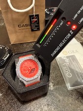 Casio G Shock GA-2100 Watch with Moissanite Bezel Iced Diamond Men's picture
