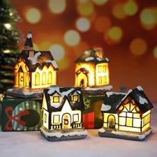 Unique Design Xmas Mini Illuminated House Christmas Party Decorations picture