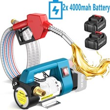 Seesii Cordless Fuel Transfer Pump 12 GPM Electric Diesel Kerosene Pump 2x 4.0Ah picture