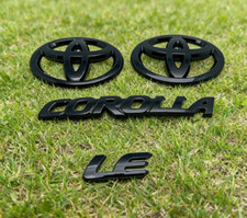 OVERLAY EMBLEM For 2020-2025 TOYOTA COROLLA LE PT948-02201-02 Black Gloss US🔥 picture