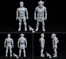 Star Wars Custom concept McQuarrie Han and chewy with custom concept weapon picture