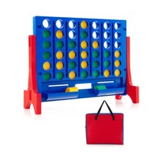 Jumbo 4-to-Score Connect Game Set 2 Tray Holding 42 Colorful Coin & Carrying Bag picture