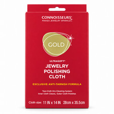 Connoisseurs Gold Jewelry Polishing Cloth – Ultrasoft Anti-Tarnish, 11 x 14 in picture