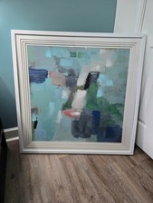 Luxury Coastal Contemporary Abstract | Gallery-Framed Statement Piece | 37.5 picture