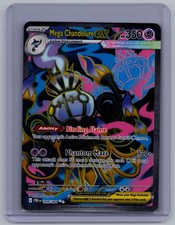 Mega Chandelure ex 099/084 Ultra Rare Pitch Black Pokemon Holo Near Mint picture