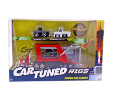 CarTuned Rigs Custom Car Carrier Toy Set picture
