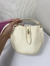 Furla Unica Mini Bag Limited Edition Leather Crossbody Logo Ivory picture