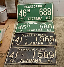 Vintage 1961-1962 Alabama 