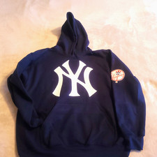 New York NY Yankees Navy Blue Sweatshirt Hoodie Baseball Pullover Unisex New picture