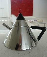 ALESSI & MOLLER TYPE 18/8 STAINLESS STEEL CONICAL TEAPOT  W/MESH FILTER PERFECT picture
