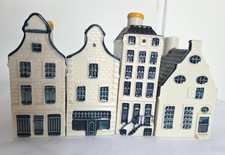 Set of 4 KLM Blue Delft Houses BOLS Amsterdam 30, 36, 39 ,57 empty picture