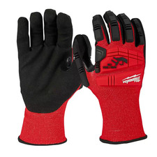 Milwaukee 48-22-8971 Medium Red Nitrile Impact Level 3 Cut Resistant Dipped Work picture