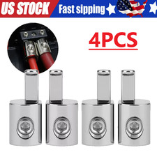 4PCS ILL Customz Offset Power and Ground 1/0 Gauge to 4 Gauge Amp Input Reducers picture