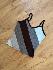 Vintage Y2K Striped Spaghetti-Strap Camisole Tank Top picture