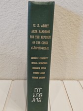 1962 U.S. Army Area Handbook Republic of Congo Leopoldville Cold War Africa picture