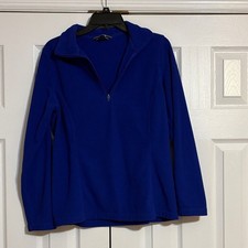 Land’s End Blue 1/4 Zip Size: S (6-8) B3 picture