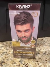 Kiwinz Professional Dark Brown Hair Color Shampoo for Men – 5 in 1 Shampoo picture