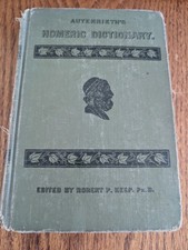 Antique 1904 Autenrieths Homeric Dictionary Edited Br Robert P. Keep PhD HC Book picture