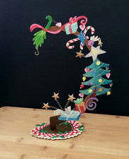 IOB Vtg Silvestri Fanciful Flights Christmas Tree Ornament Hanger Karen Rossi picture