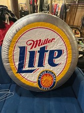 Vintage Inflatable pool floaty 1999 Miller Brewing Co. Miller Lite 26”x26