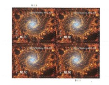 Spiral Galaxy USPS Priority Mail Stamps Pane 10.10 x 4 = 40.40  picture