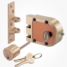 Segal Model 667 Jimmy-Proof Deadlock Single Cylinder Brass Bronze SE 15326 picture