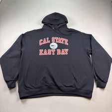 Cal State East Bay Hoodie Sweatshirt Mens 2XL Black Champion University CSUEB picture