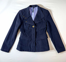 Vintage Y2K L.A.M.B. By Gwen Stefani Angora Wool Military Utility Blazer 6 Rare picture