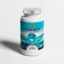 Serenity Sweats Control 60 Capsules-Reduce Excess Sweating, Stay Dry & Confident picture