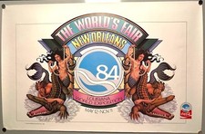 1984 WORLD'S FAIR OFFICIAL POSTER WITH COCA-COLA LOGO- 22