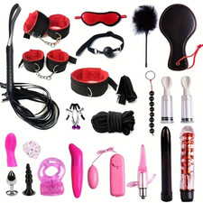 22pcs SM Set Adult Sex Toy for Couple BDSM Restraint Kit Bondage Handcuff Fetish picture
