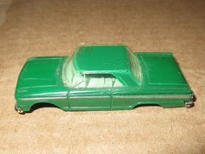 VINTAGE AURORA #1353 '63 FORD FAIRLANE HO SLOT CAR BODY - GREEN, LT GREEN, GREEN picture