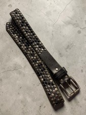 Vintage Y2K LGB IfSixWasNine KMRii Style Leather Studded Belt Gothic Punk Metal picture
