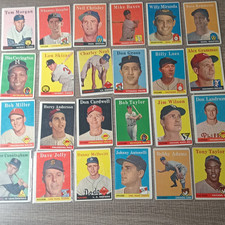 Topps 1958 Topps Baseball 24-Card Lot Tom Morgan Whammy Douglas + MLB picture