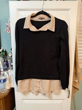 Adrianna Papell Layered Look Sweater Blouse picture