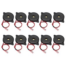 10Pcs Passive Buzzer DC 3-30V 100mm Wired Piezo Electronic Buzzer Alarm picture