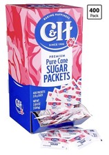 C&H® Premium Pure Cane Sugar Packets, 400 0.1 Ounce (Pack of 400), white picture