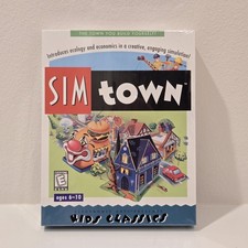 NEW Sim Town (PC/Mac Game, 1998) Maxis CD-ROM Big Box SEALED picture